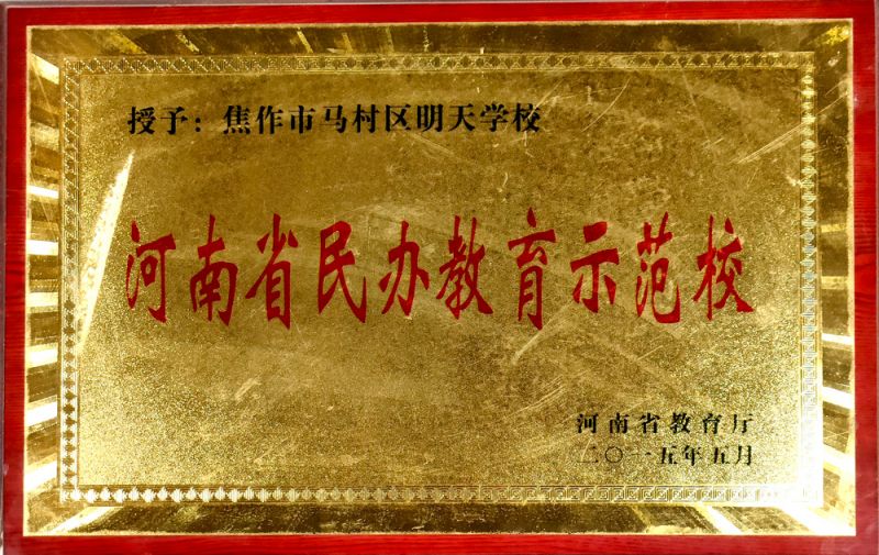 河南省民办教育示范校